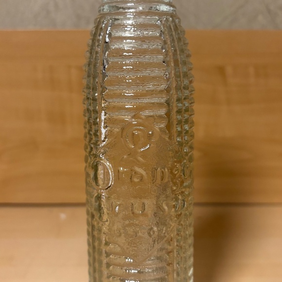 Vintage 1920 Orange Crush Ribbed Glass Pop Bottle - Picture 2 of 4